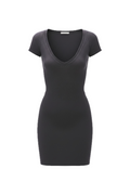 Short Sleeve Body Shaper Dress